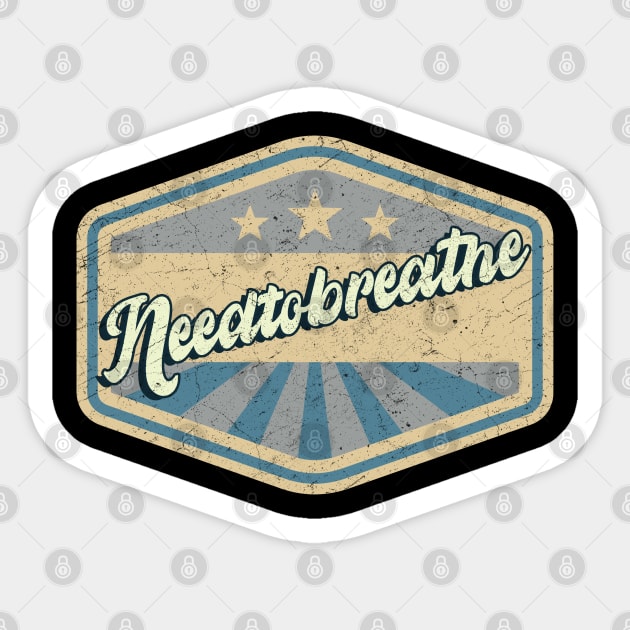 vintage Needtobreathe Sticker by KOKOS PAPA